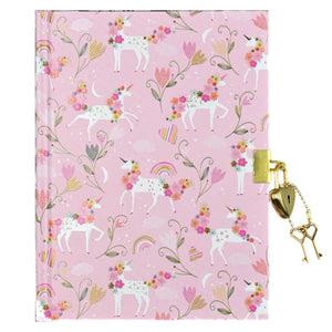 Unicorn Blooms Locking Journal