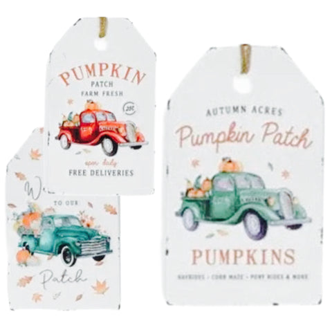 Assorted Fall Metal Sign, INDIVIDUALLY SOLD