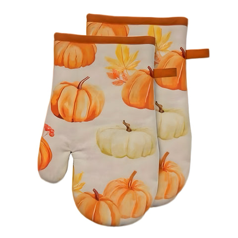 Pumpkin Oven Mitt, Set Of 2