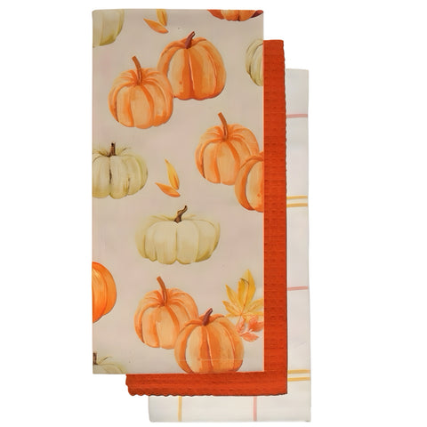 Pumpkin Linen Napkin, Set Of 3