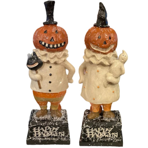 Assorted Pumpkin Man Figurine, INDIVIDUALLY SOLD