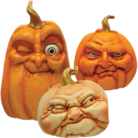 Assorted Pumpkin Head Figurine, INDIVIDUALLY SOLD
