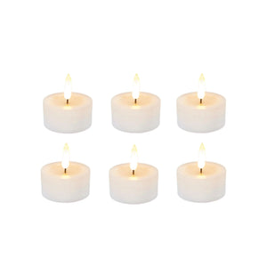 Set of 6 Flameless Tea Light Candles