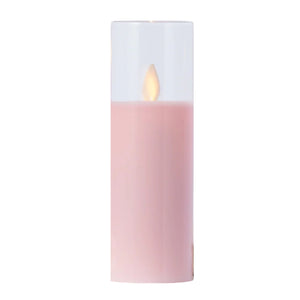 2" X 6" Slim Pillar Flameless Candle: Pink