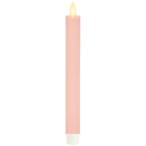 9” Taper Flameless Candle: Pink