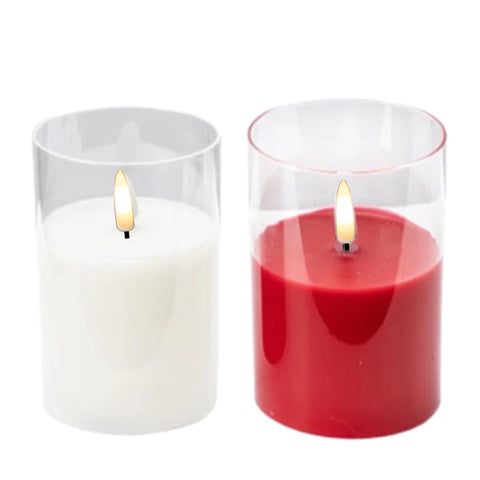 Assorted 2" X 4.5" Pillar Flameless Candle, INDIVIDUALLY SOLD