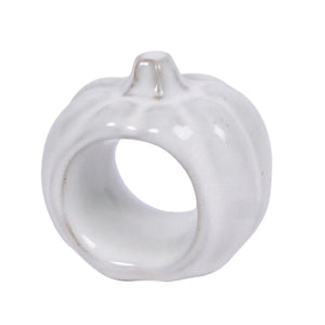 White Pumpkin Napkin Ring