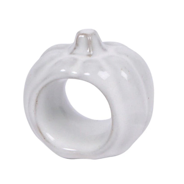 White Pumpkin Napkin Ring