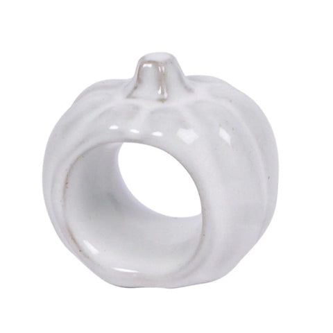 White Pumpkin Napkin Ring