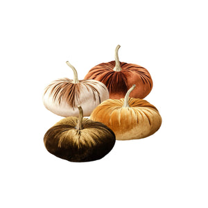 Assorted Small Velvet Pumpkin, INDIVIDUALLY SOLD