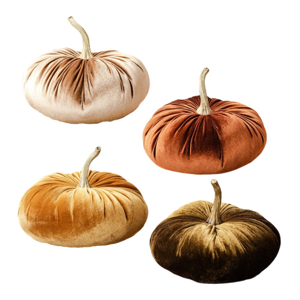 Assorted Medium Velvet Pumpkin, INDIVIDUALLY SOLD
