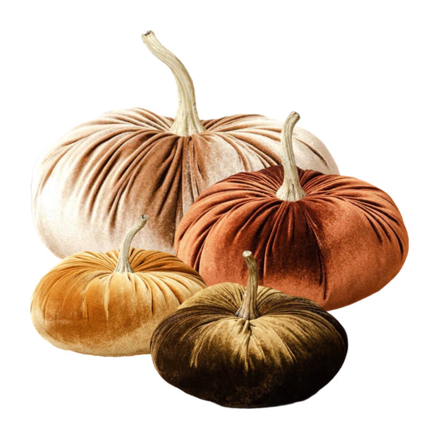 Assorted Medium Velvet Pumpkin, INDIVIDUALLY SOLD