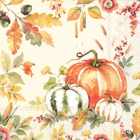 Luncheon Paper Napkin: Pumpkin Love