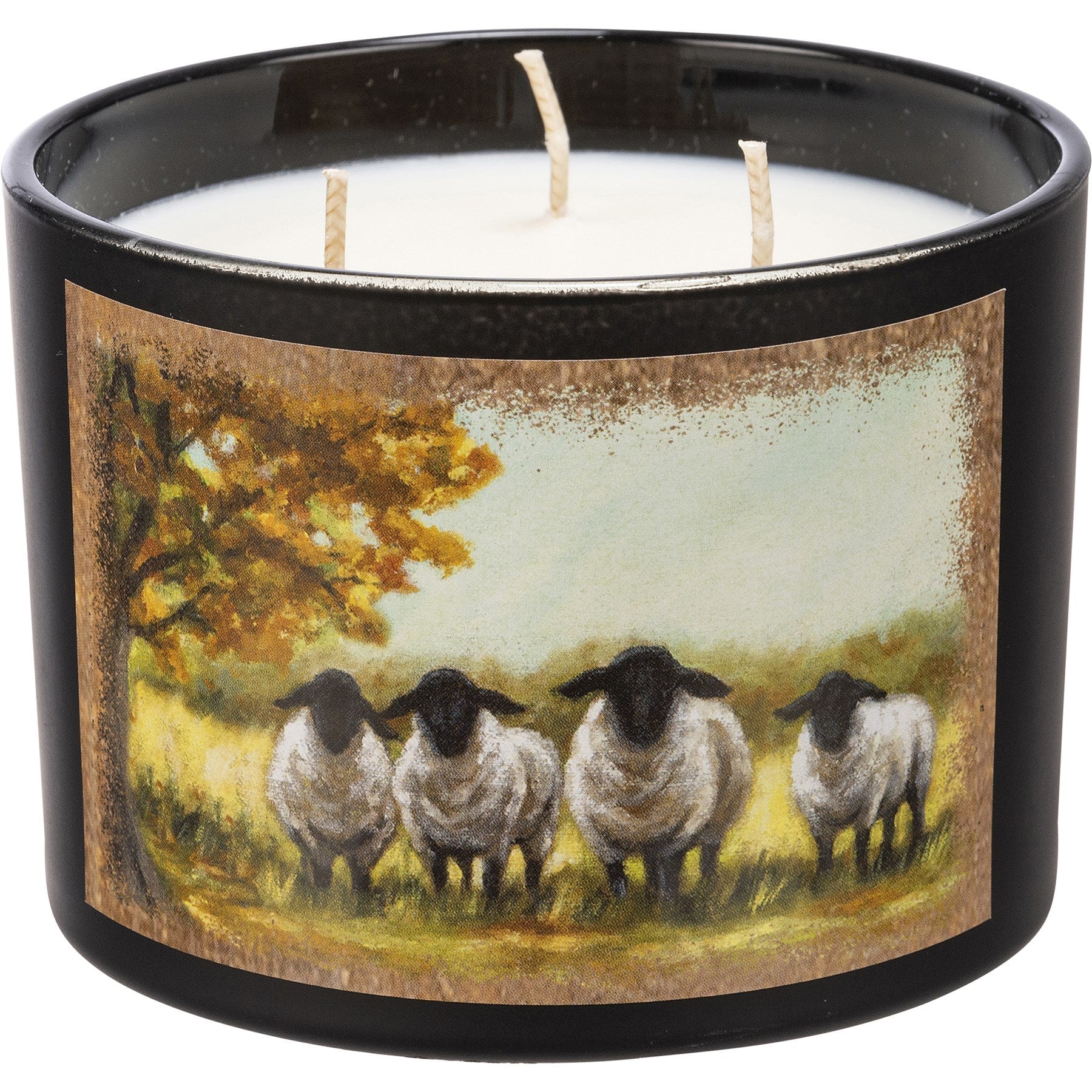 3.25" X 4.5" Sheep Candle Jar