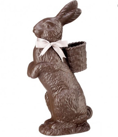 Chocolate Bunny Standing Figurine