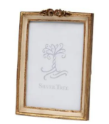 5" X 7" Cream And Gold Photo Frame