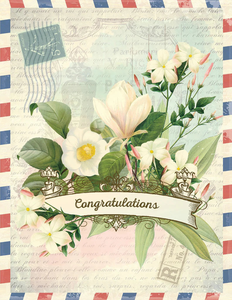 Vintage Congratulations Greeting Card