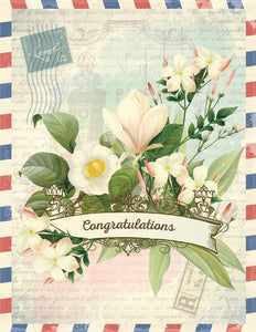 Vintage Congratulations Greeting Card