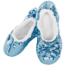 Classic Blue Sequin Slippers  KIDS SIZES