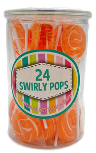 Orange Swirly Pops