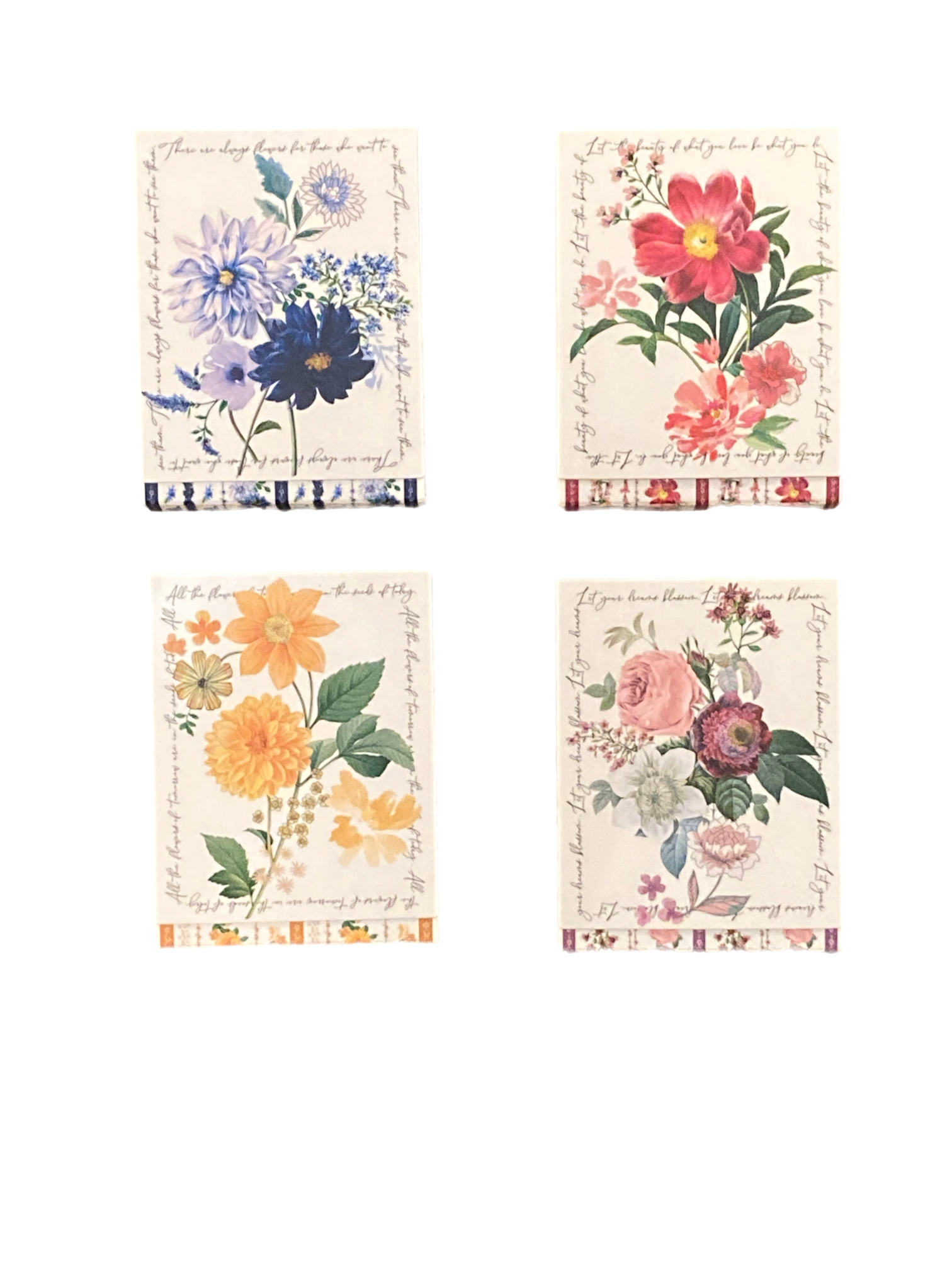 Assorted Flower Pocket Notepad, INDIVIDUALLY SOLD