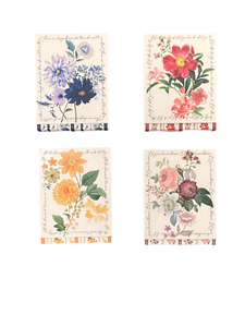 Assorted Flower Pocket Notepad, INDIVIDUALLY SOLD