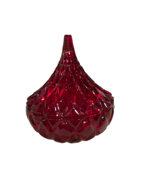 Red Crystal Candy Jar