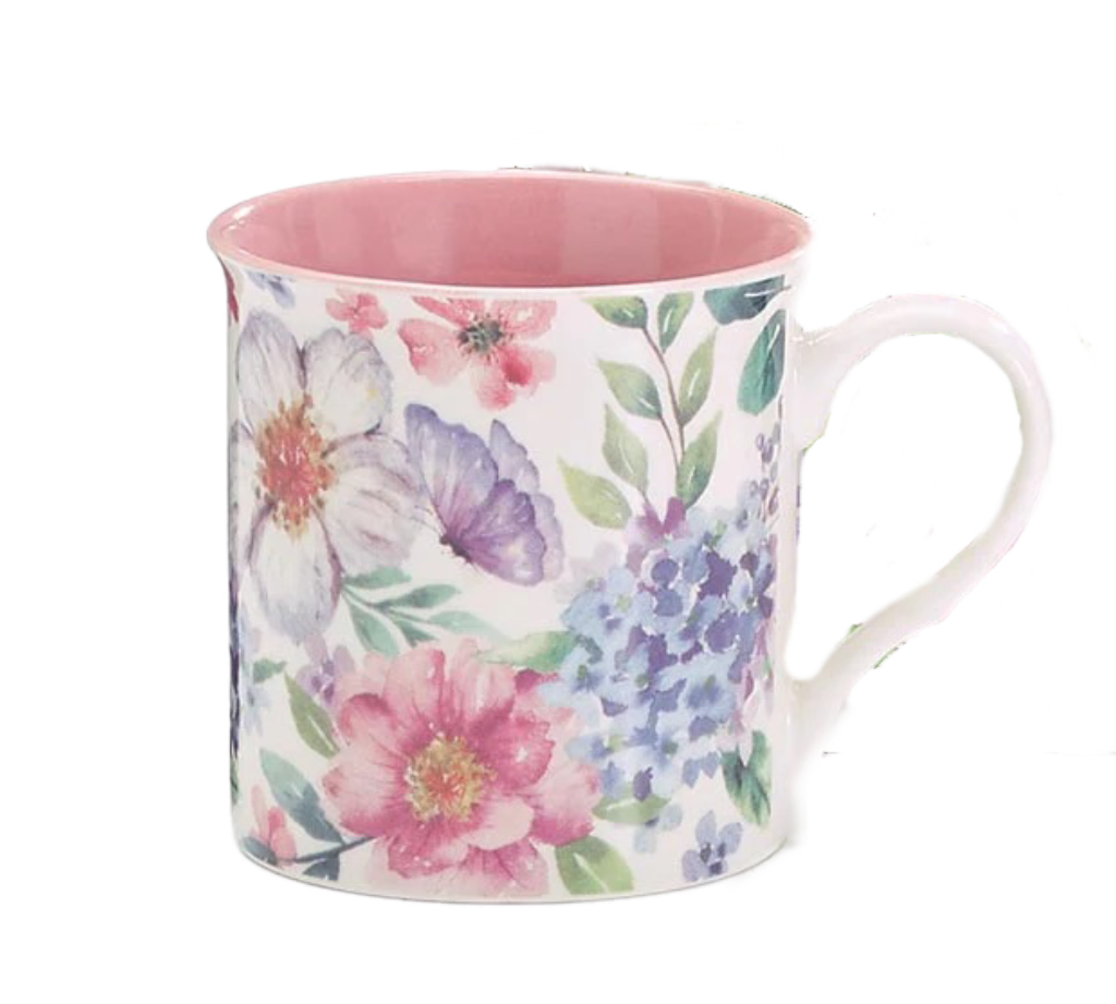 Butterfly And Flowers Mug