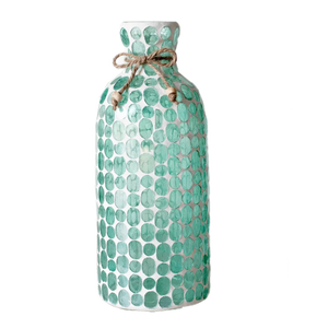 Large Turquoise Mosaic Jar