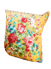 April Cornell Cottage Rose Pillow, Gold
