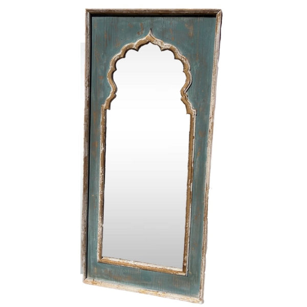 Blue Painted Wall Mirror