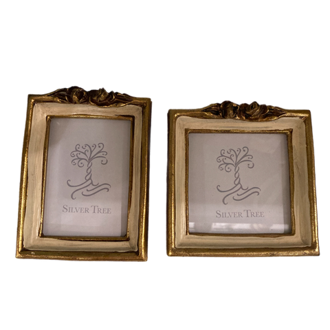 4" X 4" Assorted Cream And Gold Photo Frame, INDIVIDUALLY SOLD