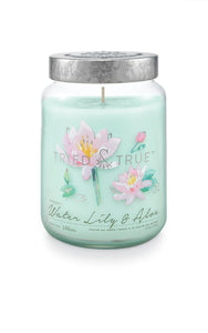 Tried & True Large Jar Candle: Water Lily & Aloe