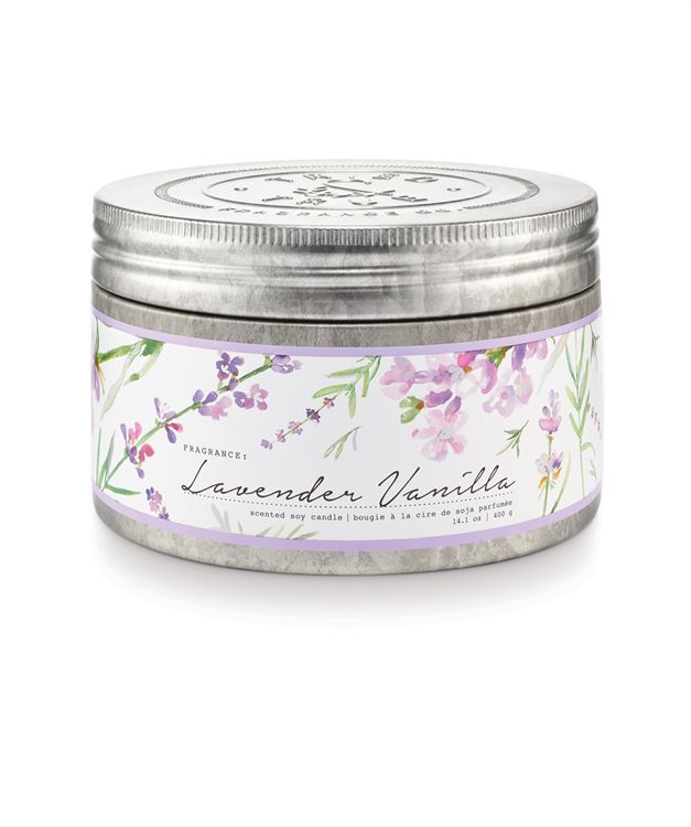 Tried & True Large Tin Candle: Lavender Vanilla