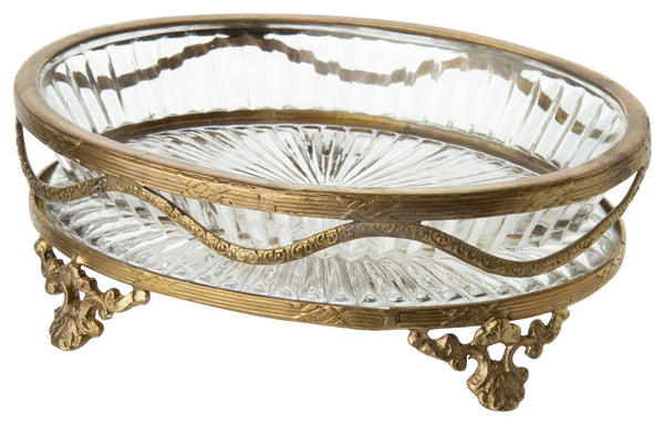 Gold Oval Soap Dish