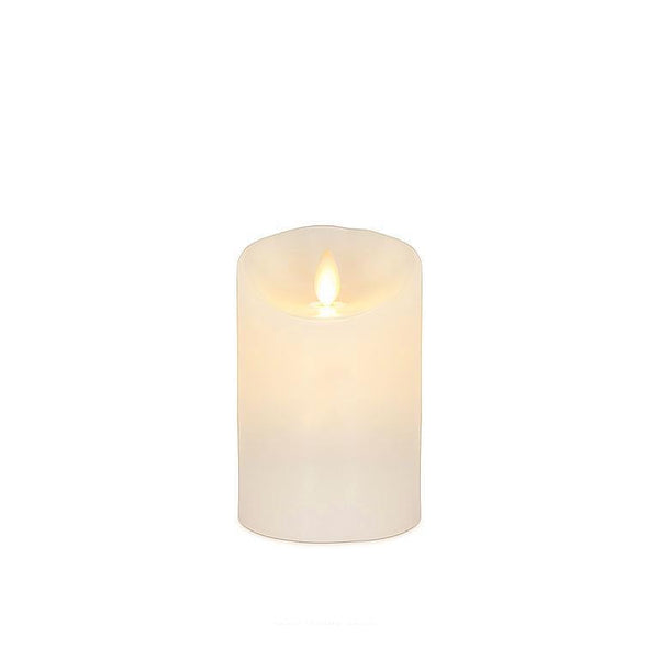 3" X 4.5" Pillar Flameless Candle: Ivory