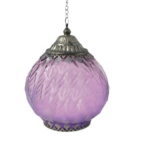 Antiqued Purple Lantern LED