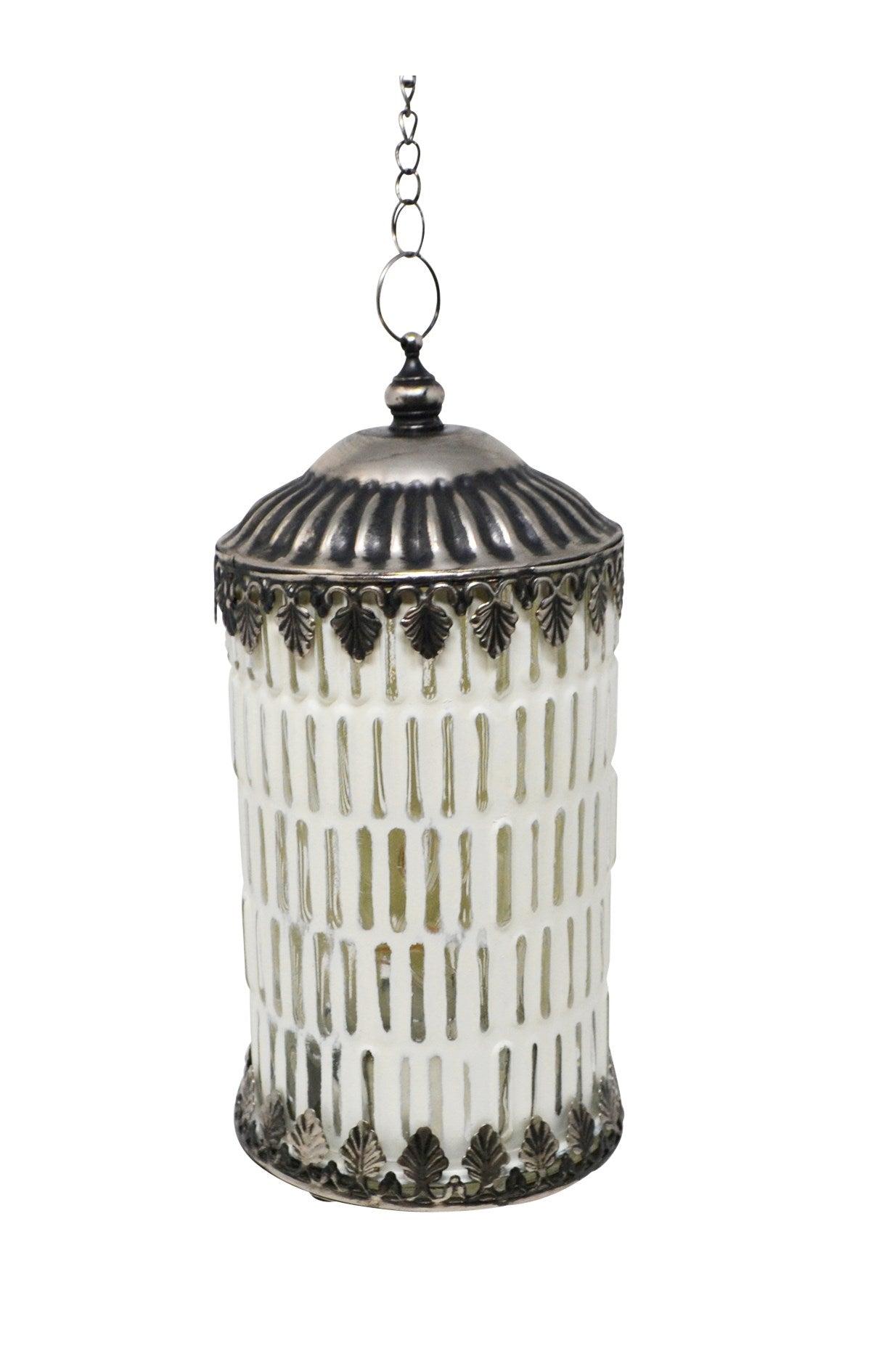 Antiqued White Lantern LED