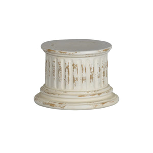 White Round Lamp Pedestal