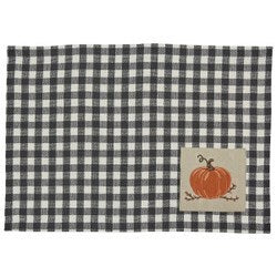 Embroidered Pumpkin Placemat