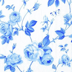 Cocktail Paper Napkin: Blue Rose