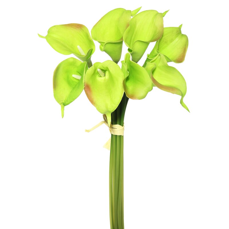 14" Green Calla Lily Bouquet