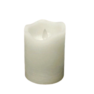 3" X 4" Pillar Flameless Candle: Ivory