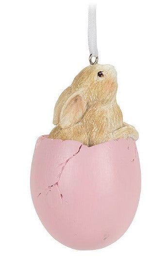 Assorted Bunny In Egg Ornament, INDIVIDUALLY SOLD