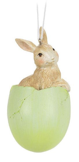 Assorted Bunny In Egg Ornament, INDIVIDUALLY SOLD