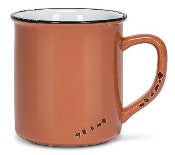 Ceramic Enamel Style Mug-TERRACOTTA