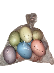 Mutlicoloured Mixed Eggs In Bag - Large