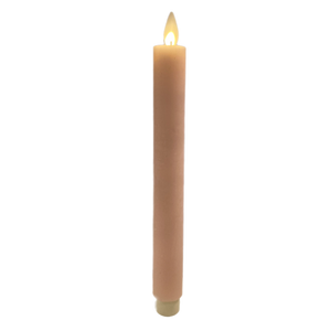 7" X 1" Taper Flameless Candle: Pink