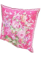 April Cornell Cottage Rose Pillow, Pink