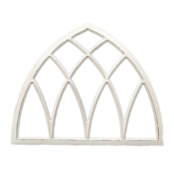White Arched Window Wall Hanger
